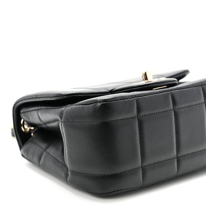 Chanel Lambskin Resin Crystal Square Quilted Mini Monacoco Flap Black 10 of 12