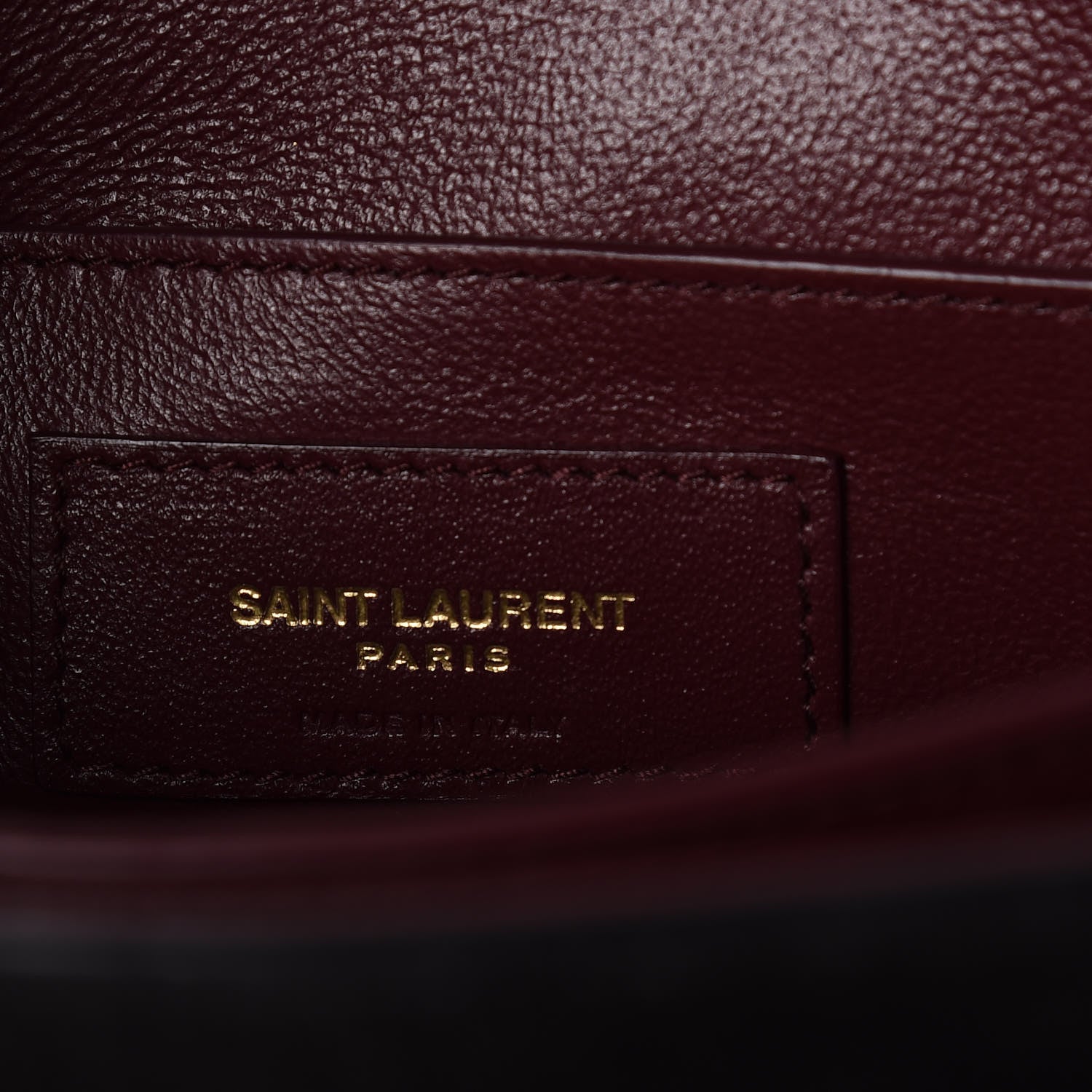 Saint Laurent Kid Scamosciato Smooth Calfskin Medium Classic Monogram Cassandra Top Handle Black Rouge Legion 7 of 10
