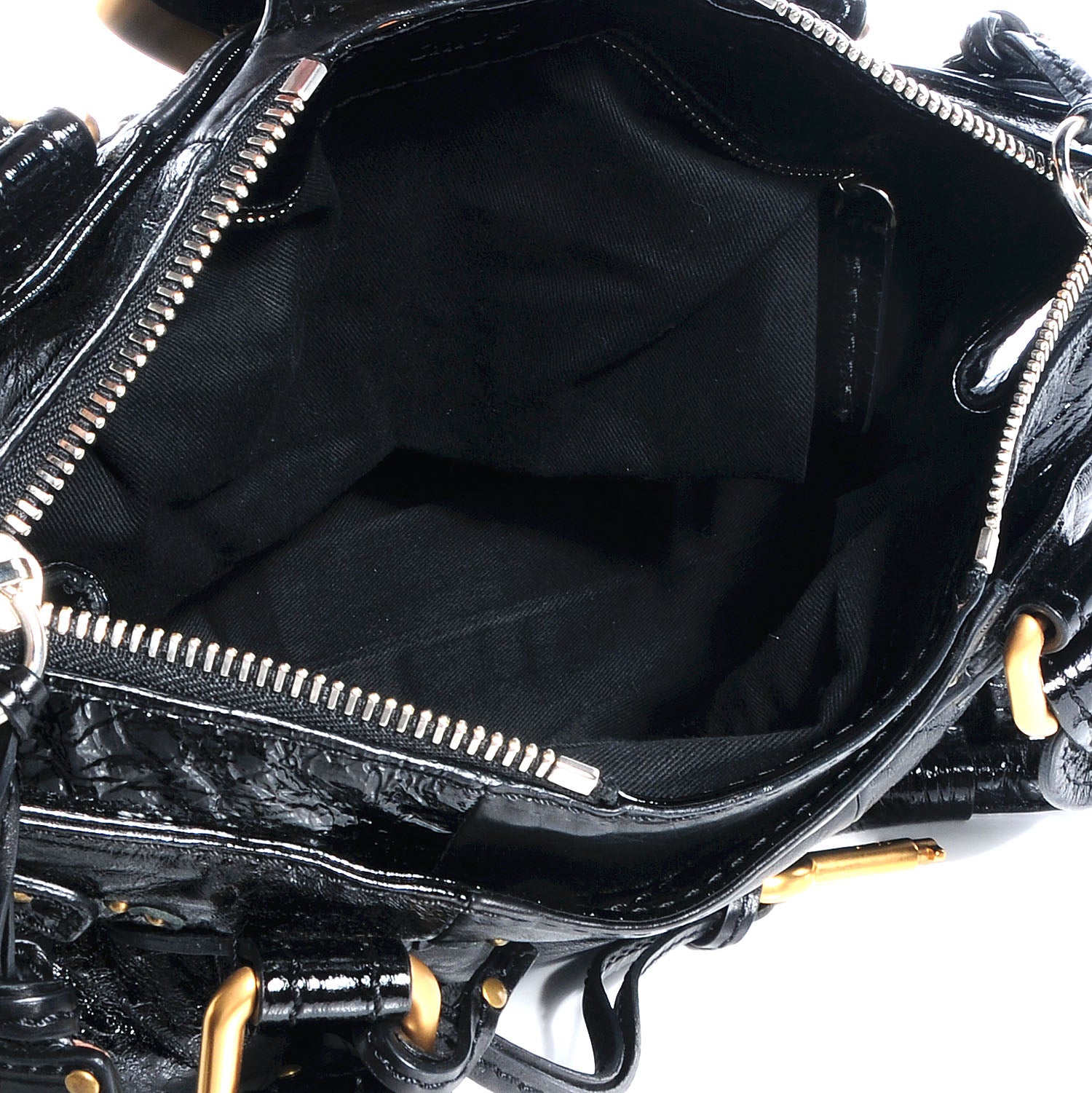 Chloe Patent Leather Medium Paddington Satchel Black 5 of 10