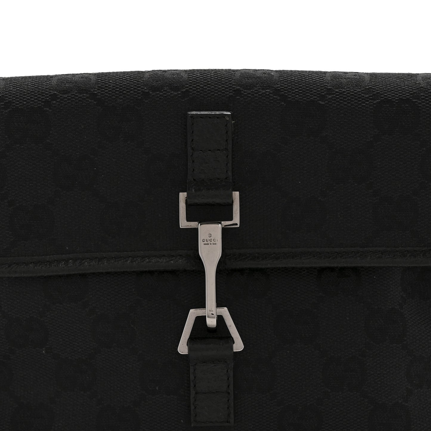 GG Monogram Web Flight Belt Bag Black