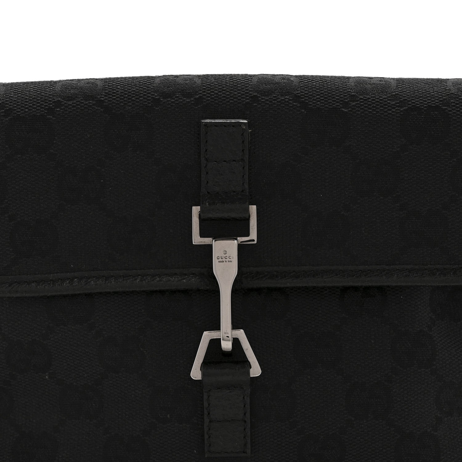 Gucci GG Monogram Web Flight Belt Bag Black 8 of 11