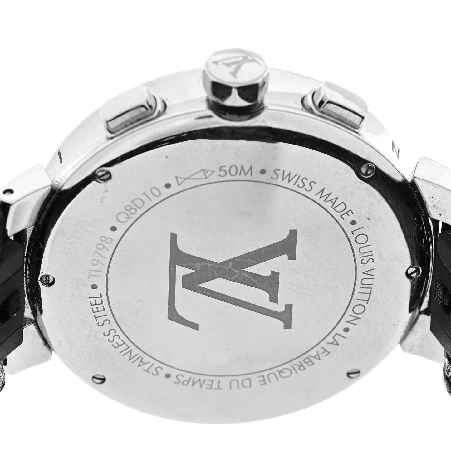 Stainless Steel Monogram 40mm Tambour Moon Star Quartz Watch
