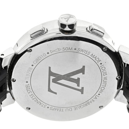 Louis Vuitton Stainless Steel Monogram 40mm Tambour Moon Star Quartz Watch 4 of 4