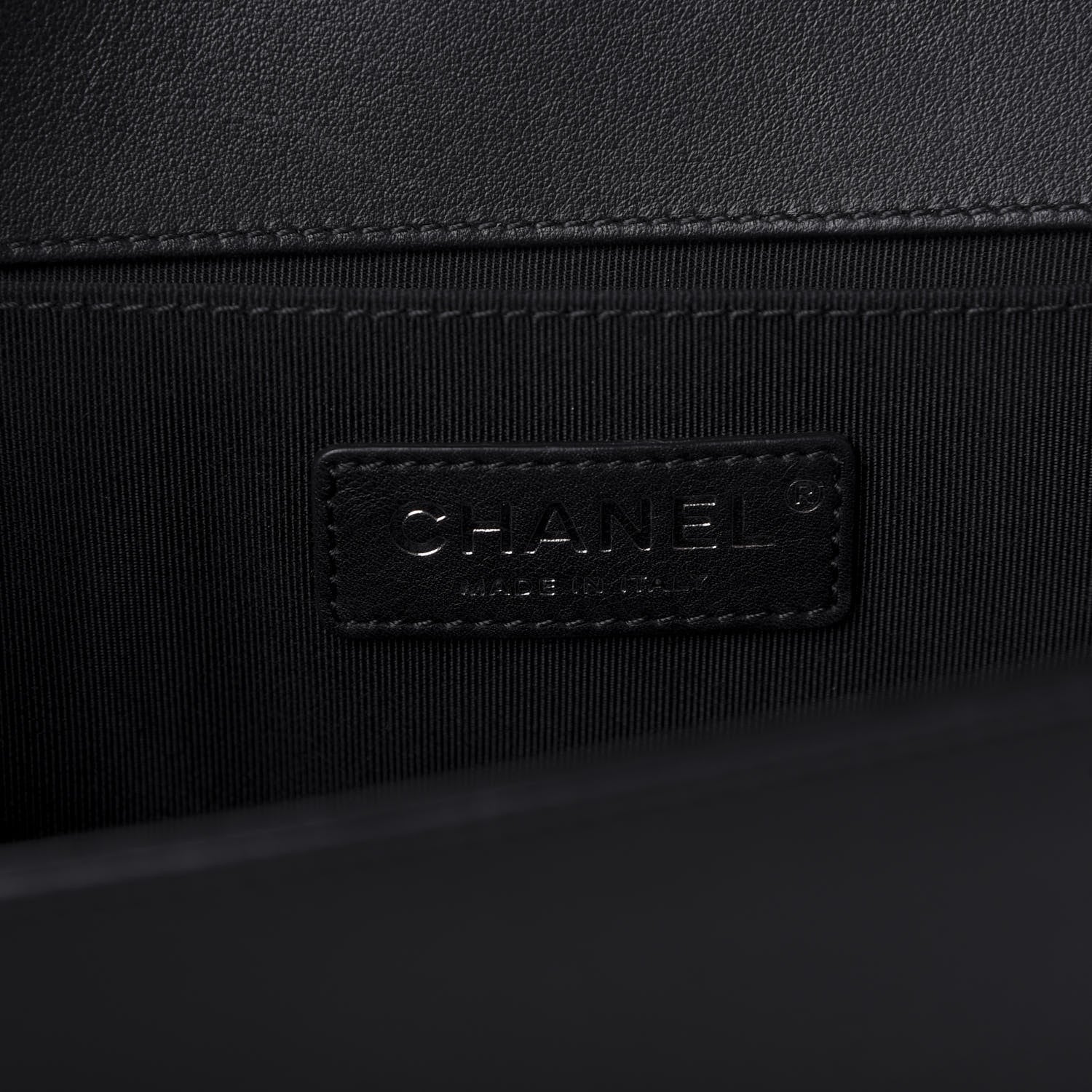 Chanel Calfskin Quilted Medium Boy Flap Black 7 of 9