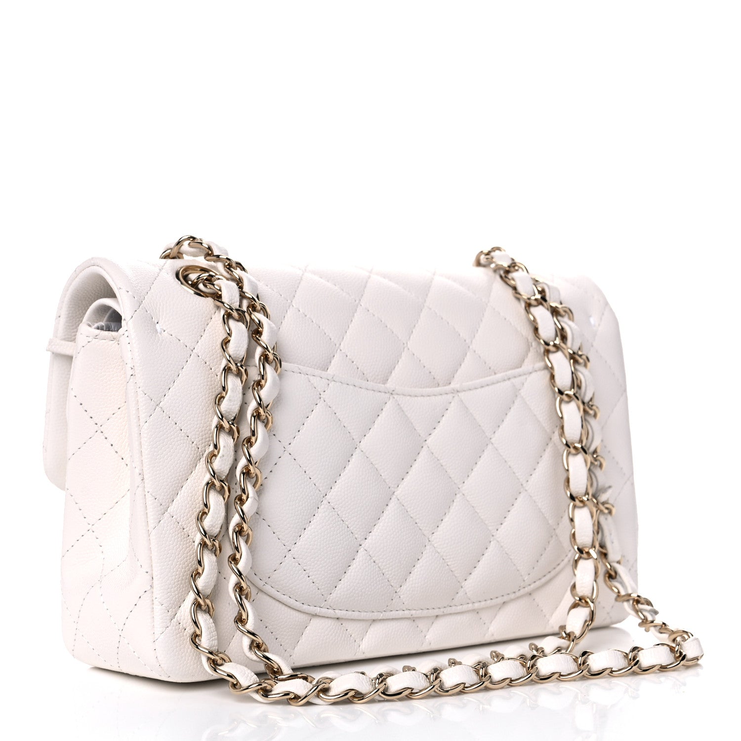 Chanel Caviar Quilted Small Double Flap White 3 of 10