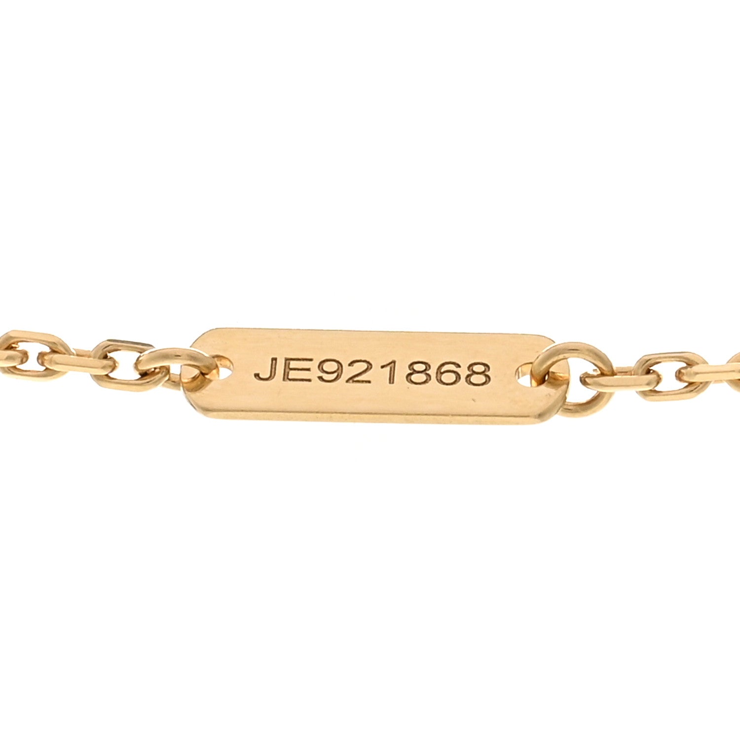 Van Cleef & Arpels 18K Yellow Gold Mother of Pearl Vintage Alhambra Pendant Necklace 5 of 6