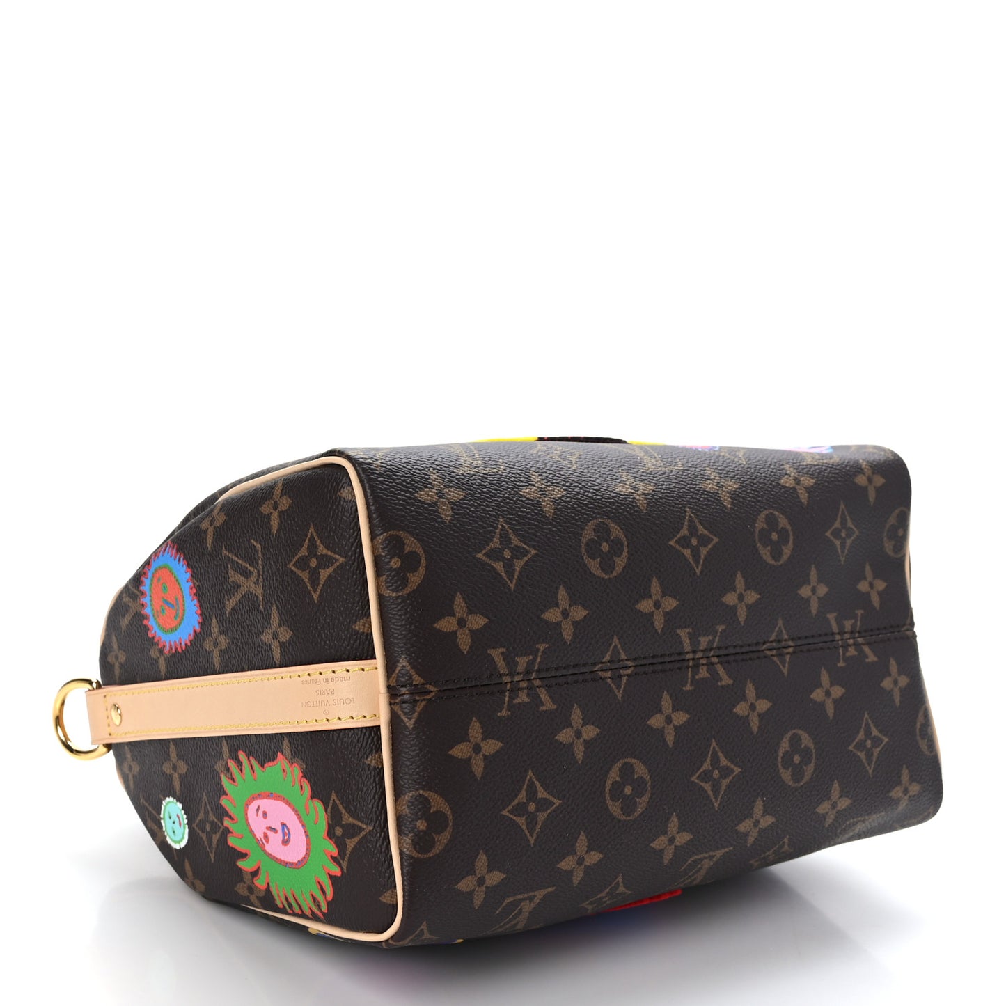 LV X YK Monogram Embroidered My Eternal Soul Speedy Bandouliere 25 Multicolor