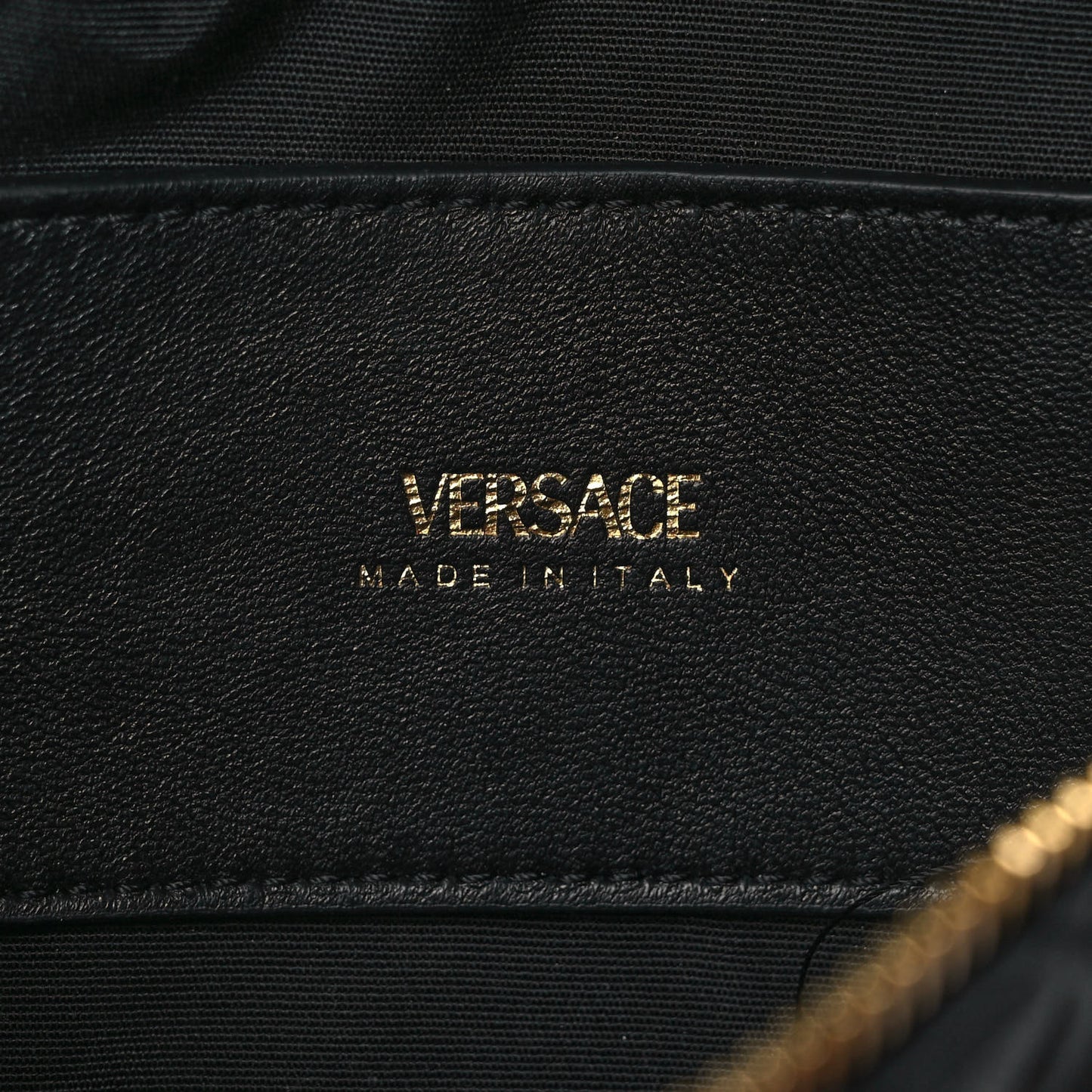 Nappa Quilted Medusa Belt Bag Black