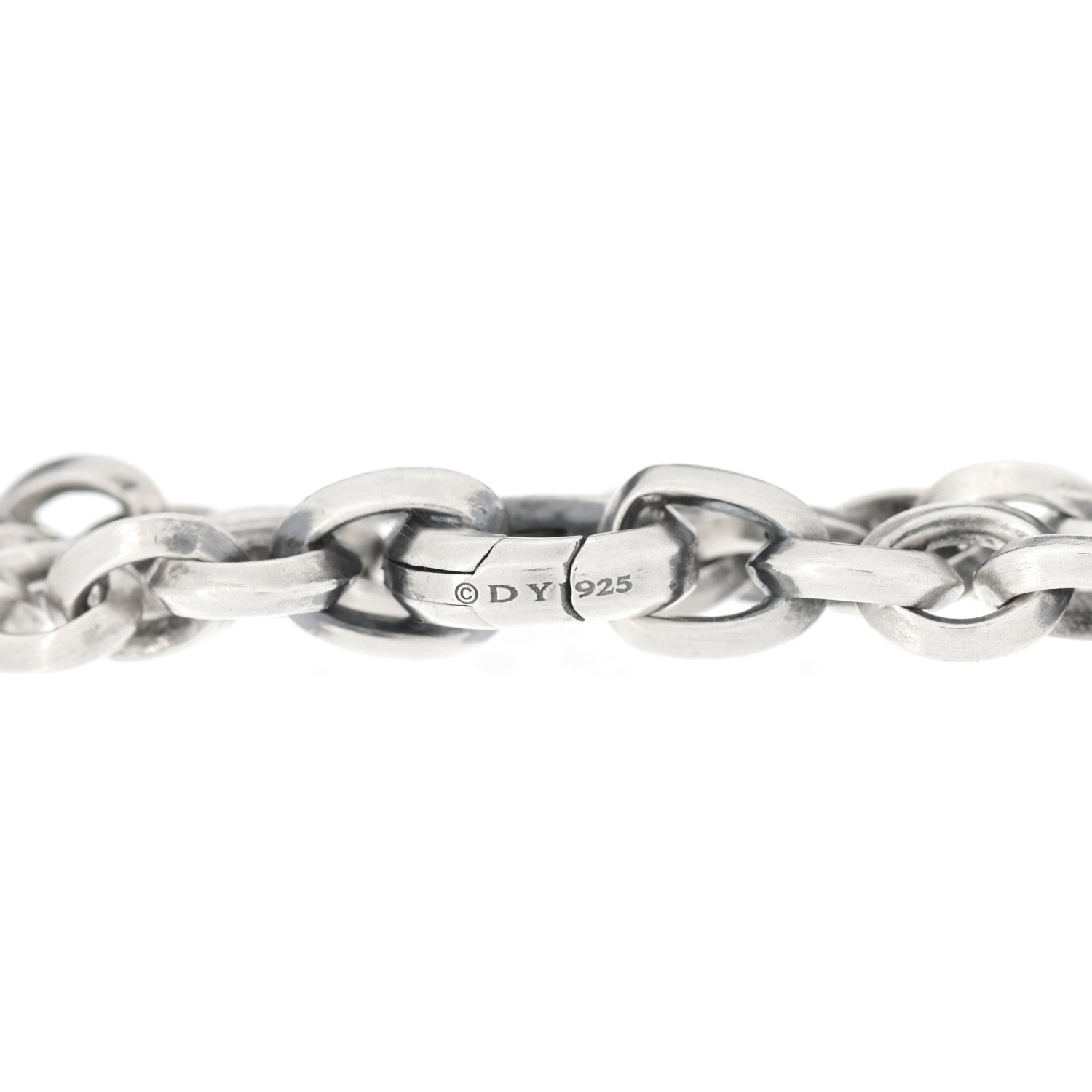David Yurman Sterling Silver Knife Edge Link Bracelet 4 of 4