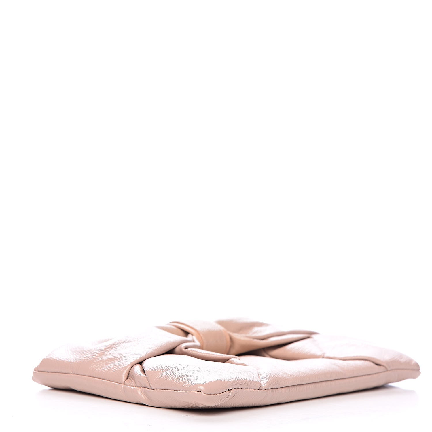 Valentino Garavani Patent Lacca Bow Clutch Pink 4 of 6