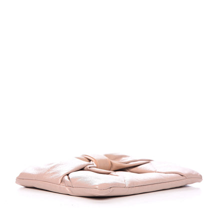Valentino Garavani Patent Lacca Bow Clutch Pink 4 of 6