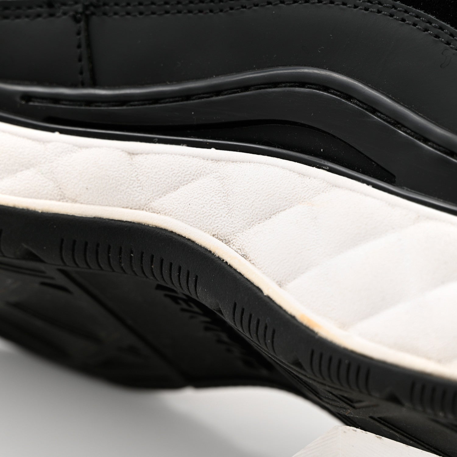 Chanel Fabric Calfskin Suede CC Sneakers 37.5 Black 13 of 16