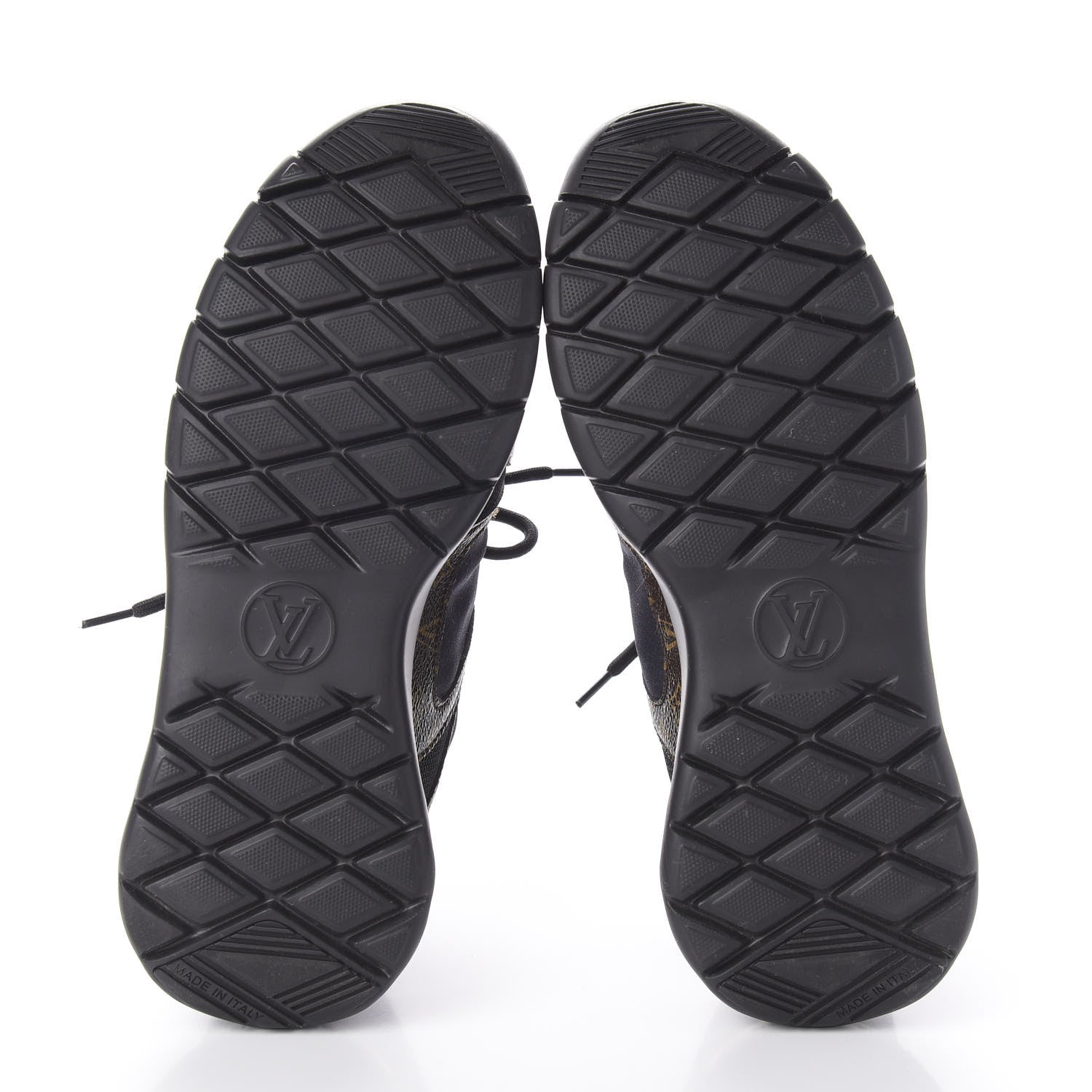 Louis Vuitton Technical Nylon Monogram Rubber Aftergame Sneakers 37 Black 6 of 10