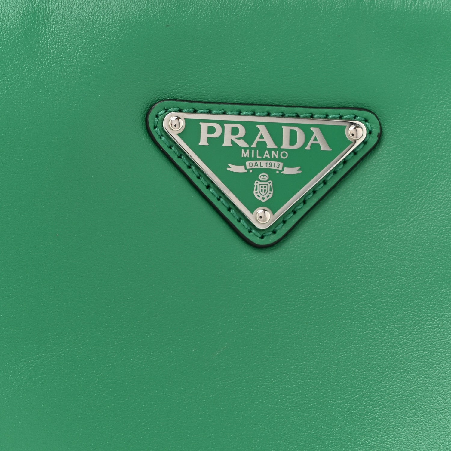 Prada Softy Calfskin Triangle Shoulder Bag Mango 7 of 10