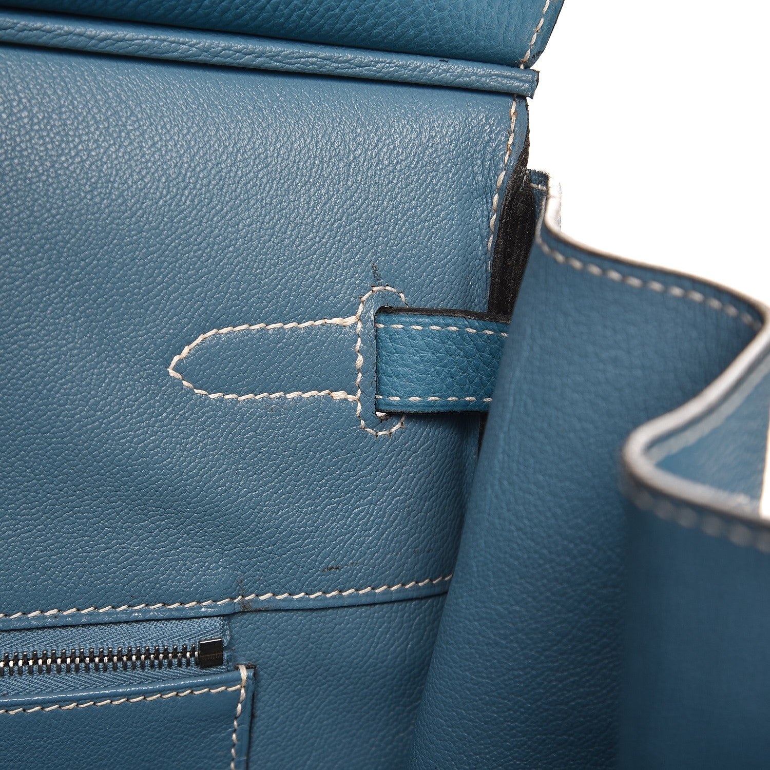 Hermes Togo Birkin 40 Blue Jean 15 of 37