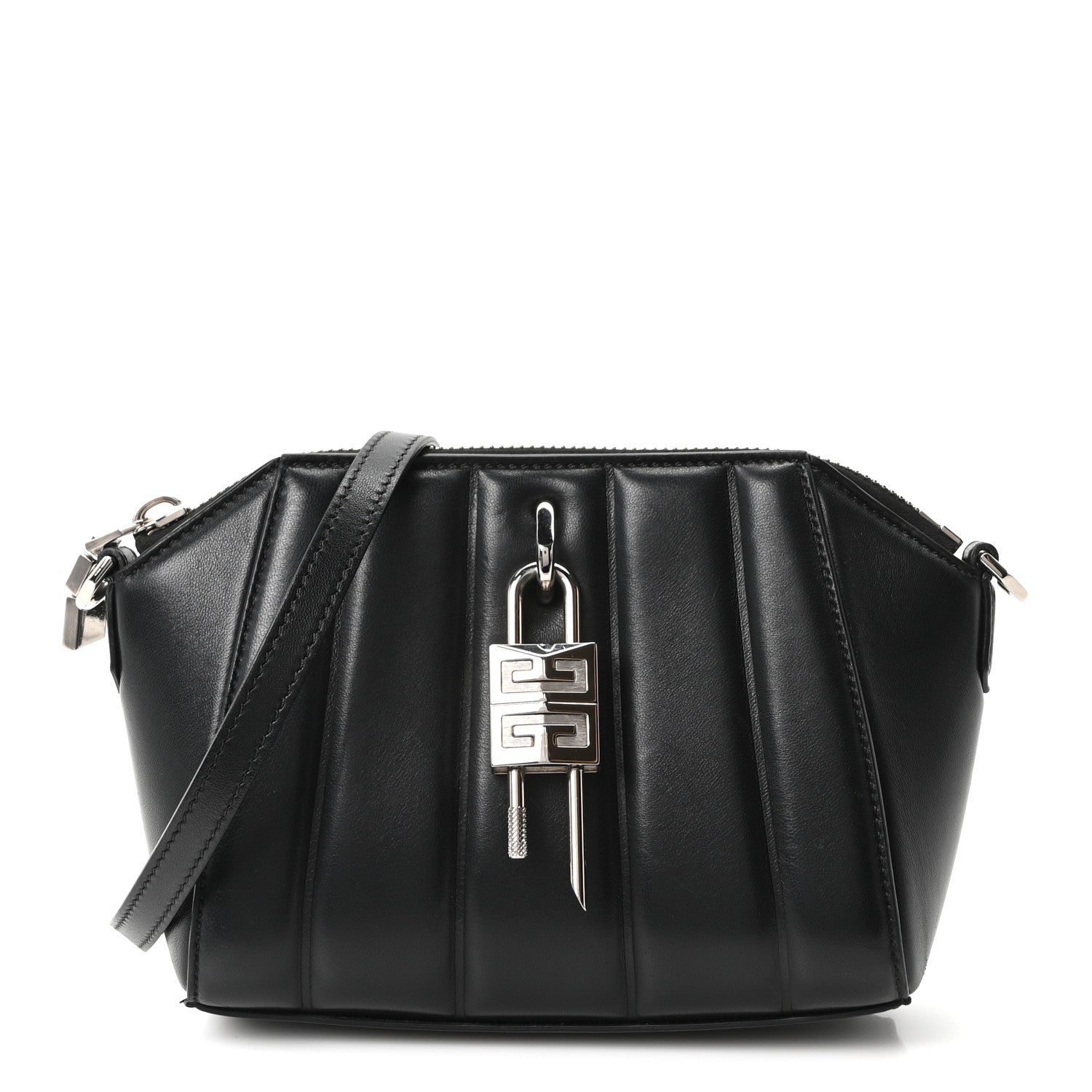 Givenchy Lambskin XS Lock Antigona Shoulder Bag Black 1 of 8