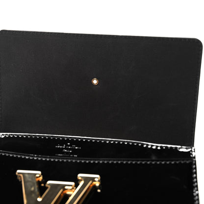 Louis Vuitton Patent Chain Louise MM Black 9 of 9
