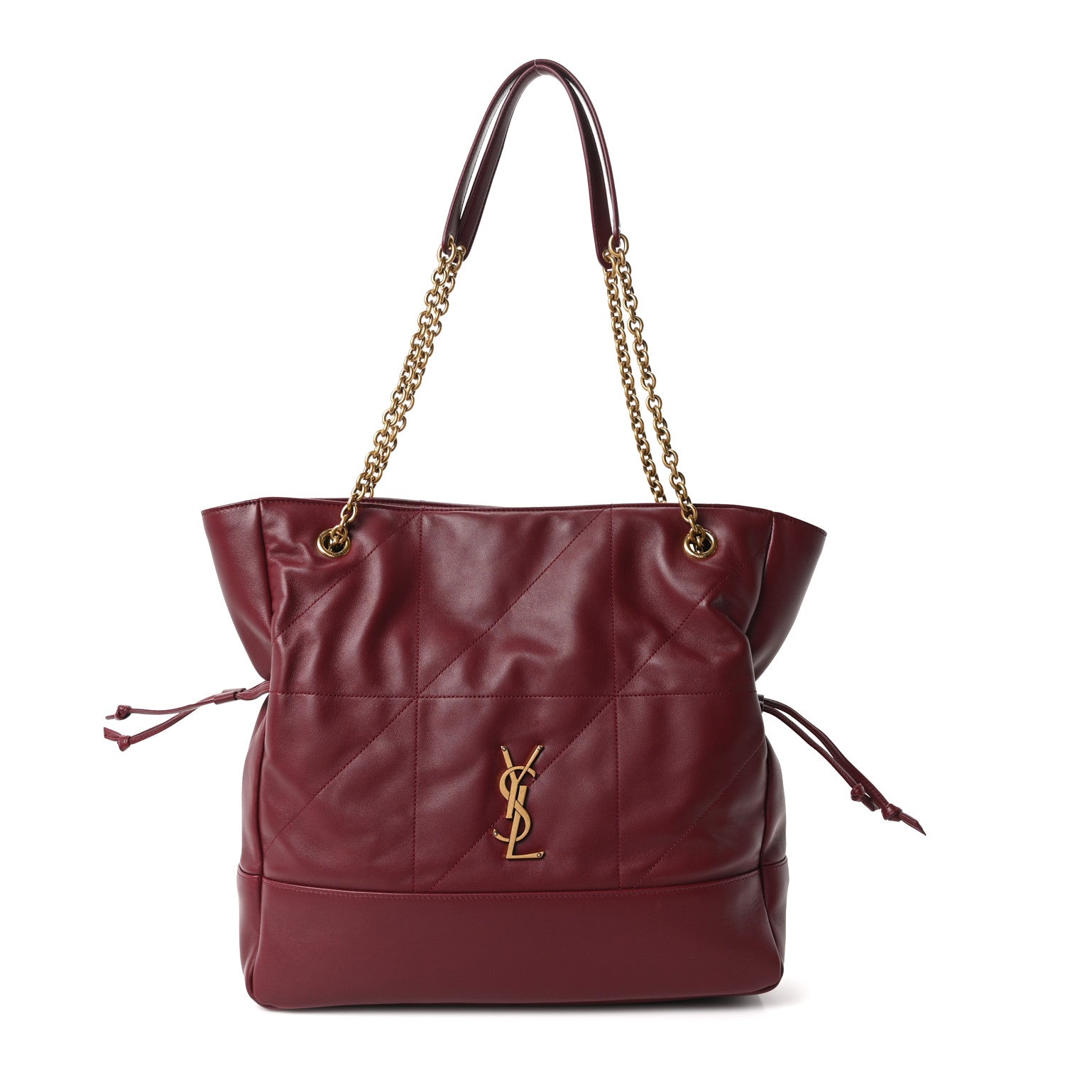 Saint Laurent Lambskin Medium Jamie Shopping Tote Bordeaux 1 of 11