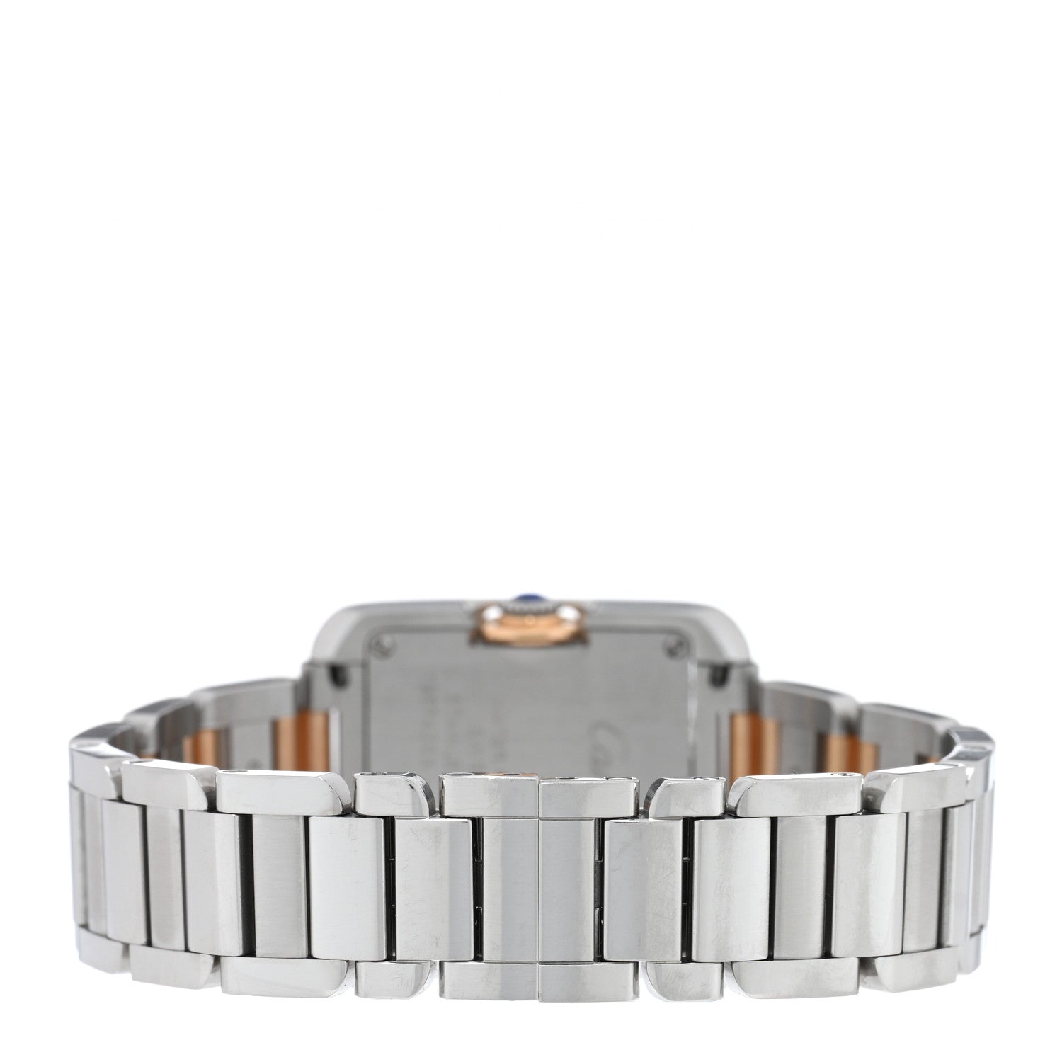 Cartier Stainless Steel 18K Pink Gold 23mm Tank Anglaise Quartz Watch 3 of 5
