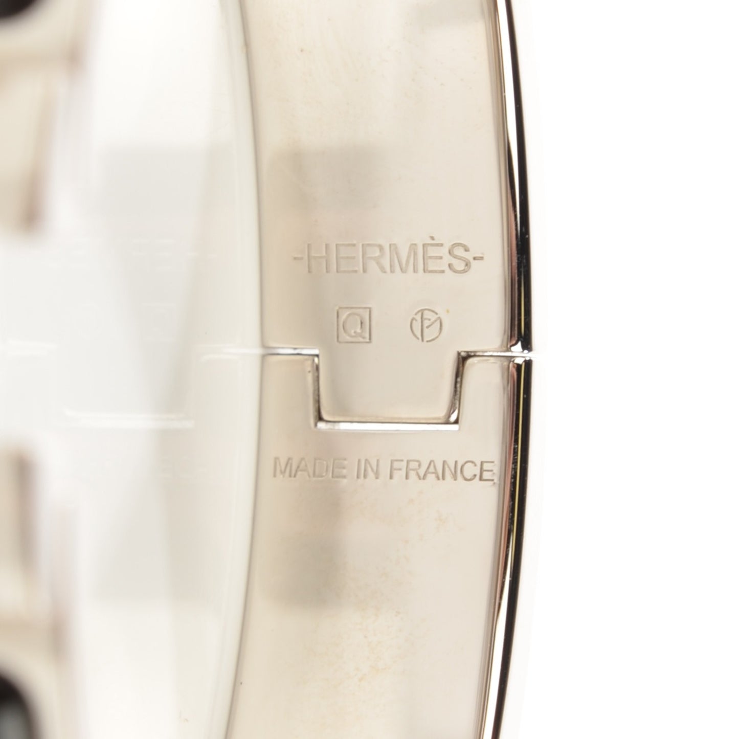 Enamel Narrow Clic Clac H Bracelet PM Black