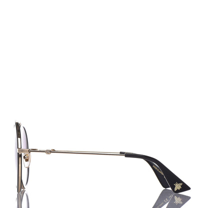 Gucci Round Frame Sunglasses GG0061S Black 3 of 7