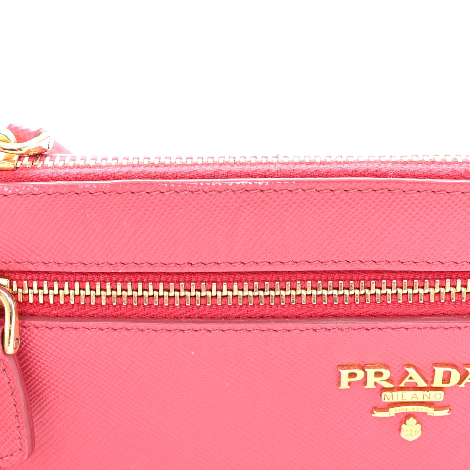 Prada Saffiano Lux Crossbody Bag Peonia 10 of 10