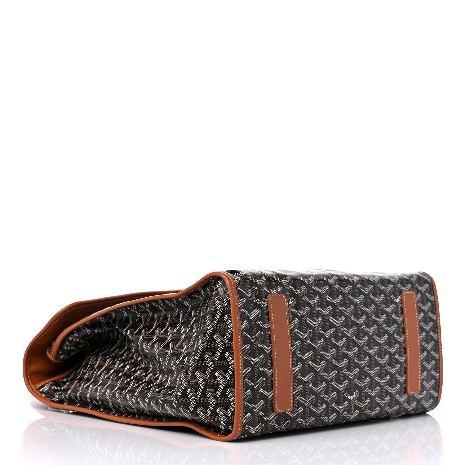 Goyard Goyardine Saint Leger Soft Briefcase Backpack Black Gold 4 of 12