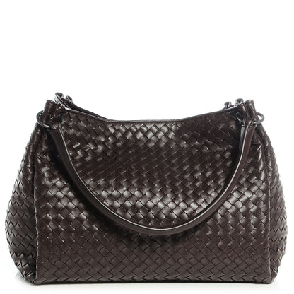 Bottega Veneta Nappa Intrecciato Parachute Bag Ebano 2 of 10