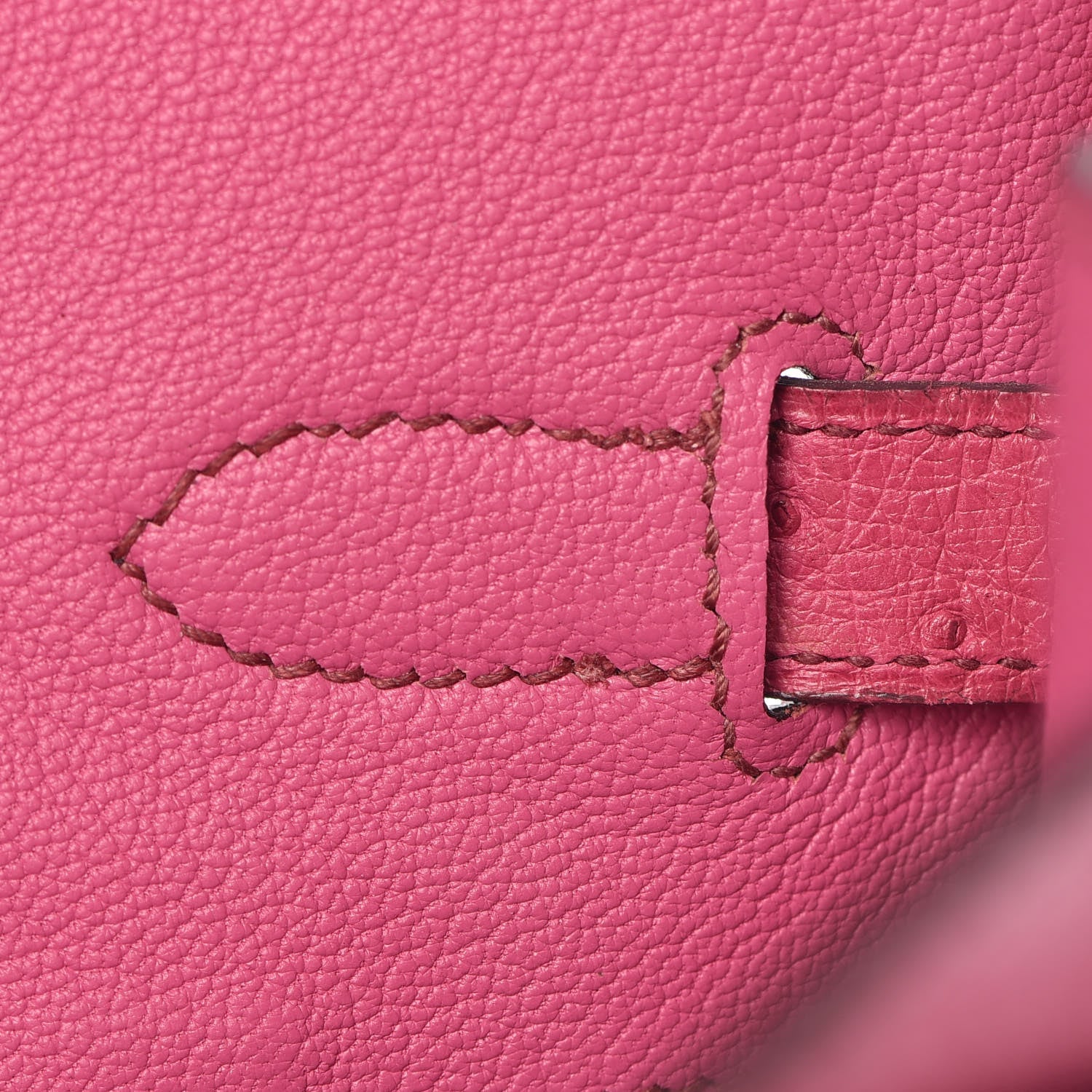 Hermes Ostrich Birkin 35 Fuchsia 18 of 43
