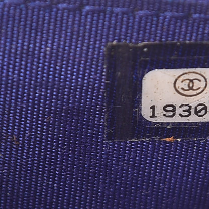 Chanel Calfskin Diamond Stitched Card Holder Wallet Purple 8 of 15