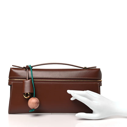 Loro Piana Smooth Calfskin Extra Clutch L29 Burnt Tan 2 of 8