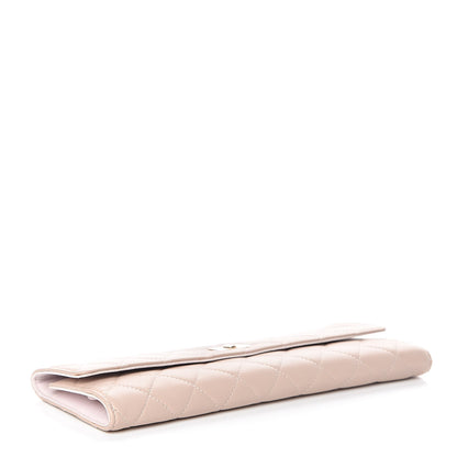 Chanel Lambskin Quilted Reissue Tri Fold Jewelry Case Light Beige 4 of 10