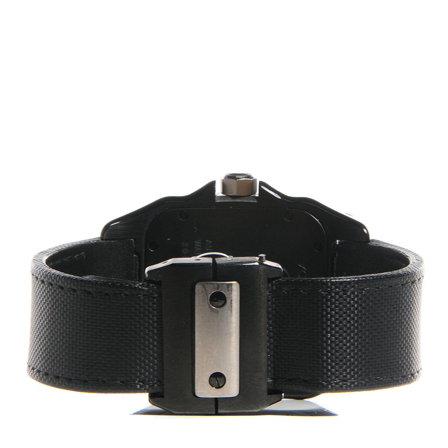 ADLC Titanium Nylon 38mm Santos 100 Chronograph Automatic Watch Black
