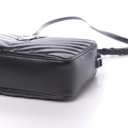 Saint Laurent Calfskin Matelasse Monogram Lou Camera Bag Black 10 of 11
