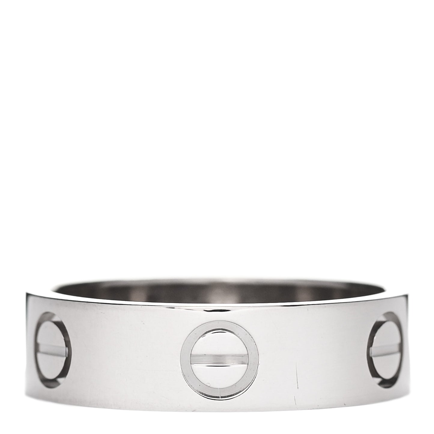 18K White Gold 5.5mm LOVE Ring 55 7.25