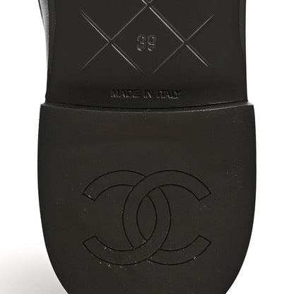 Chanel Lambskin Quilted CC Turnlock Loafers 39 Dark Brown 7 of 9