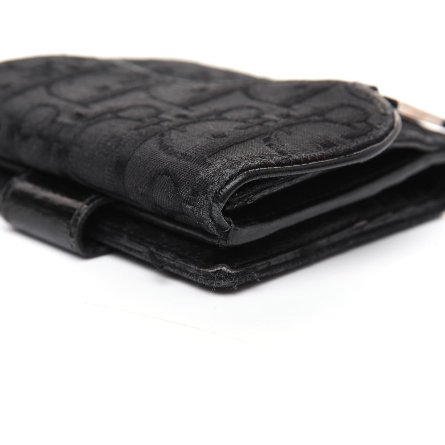 Monogram Compact Saddle Wallet Black
