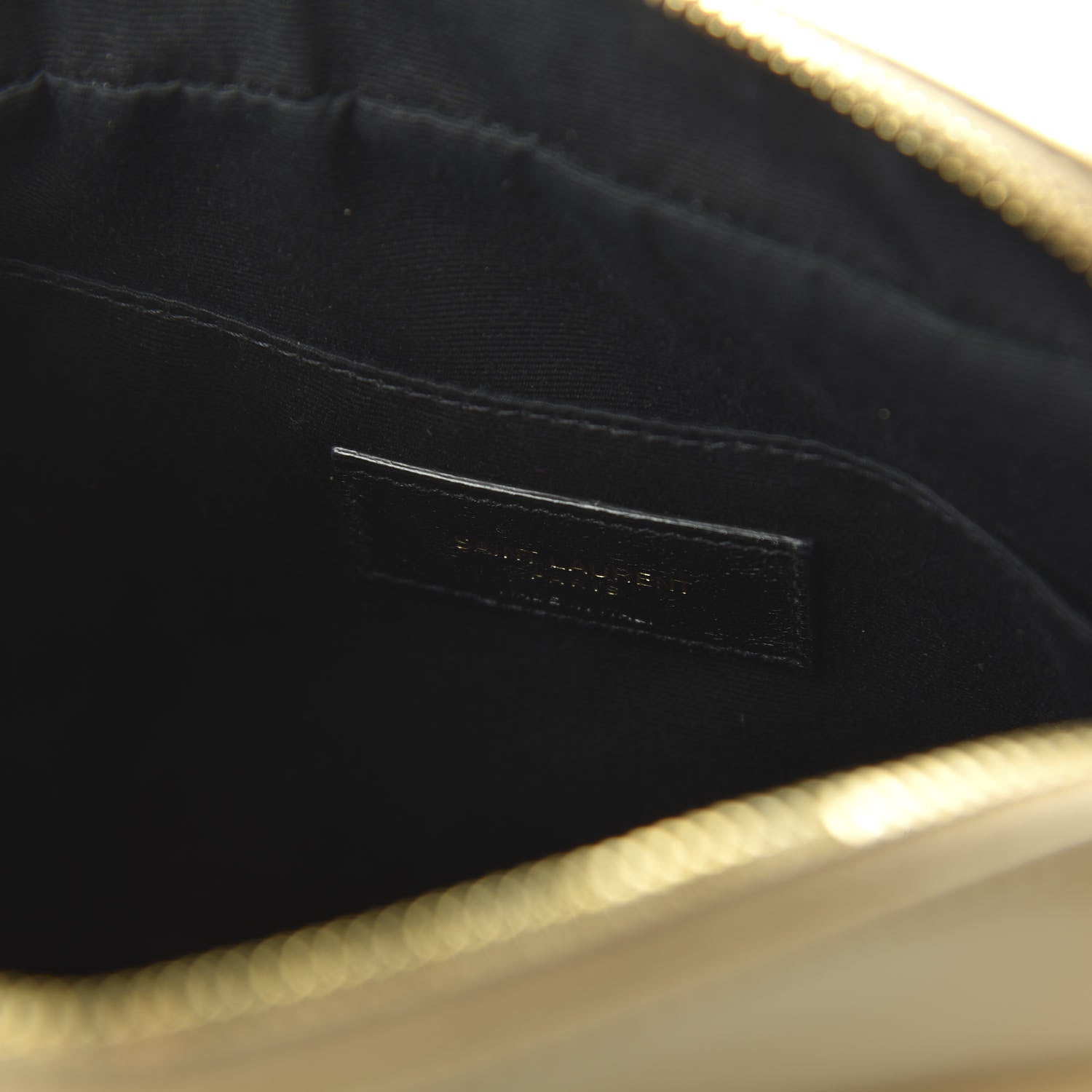 Saint Laurent Calfskin Matelasse Monogram Lou Camera Bag Dark Latte 8 of 14