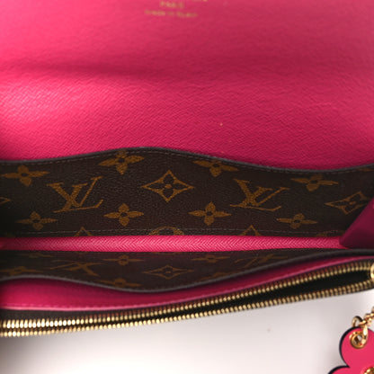 Louis Vuitton Monogram Bloom Flower Emilie Wallet Fuchsia 5 of 10