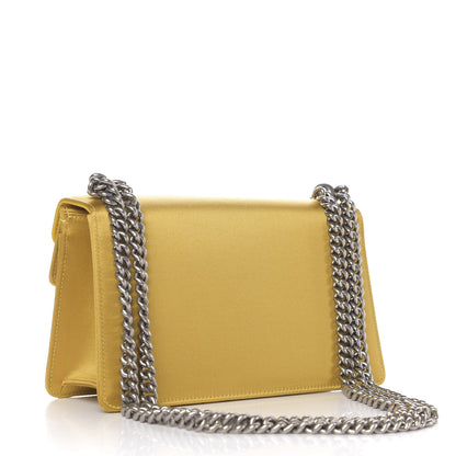 Gucci Satin Silk Crystal Small Dionysus Shoulder Bag Gold Black Diamond 4 of 18
