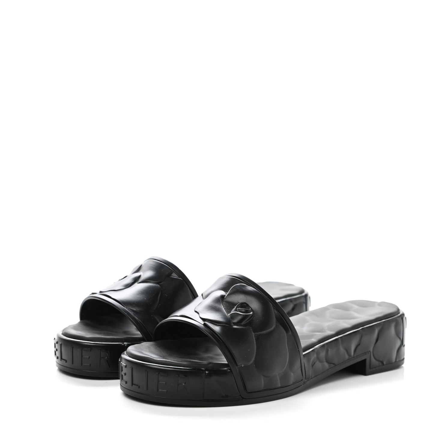 Rubber Atelier 03 Rose Edition 25/40mm Platform Slide Sandals 36 Black