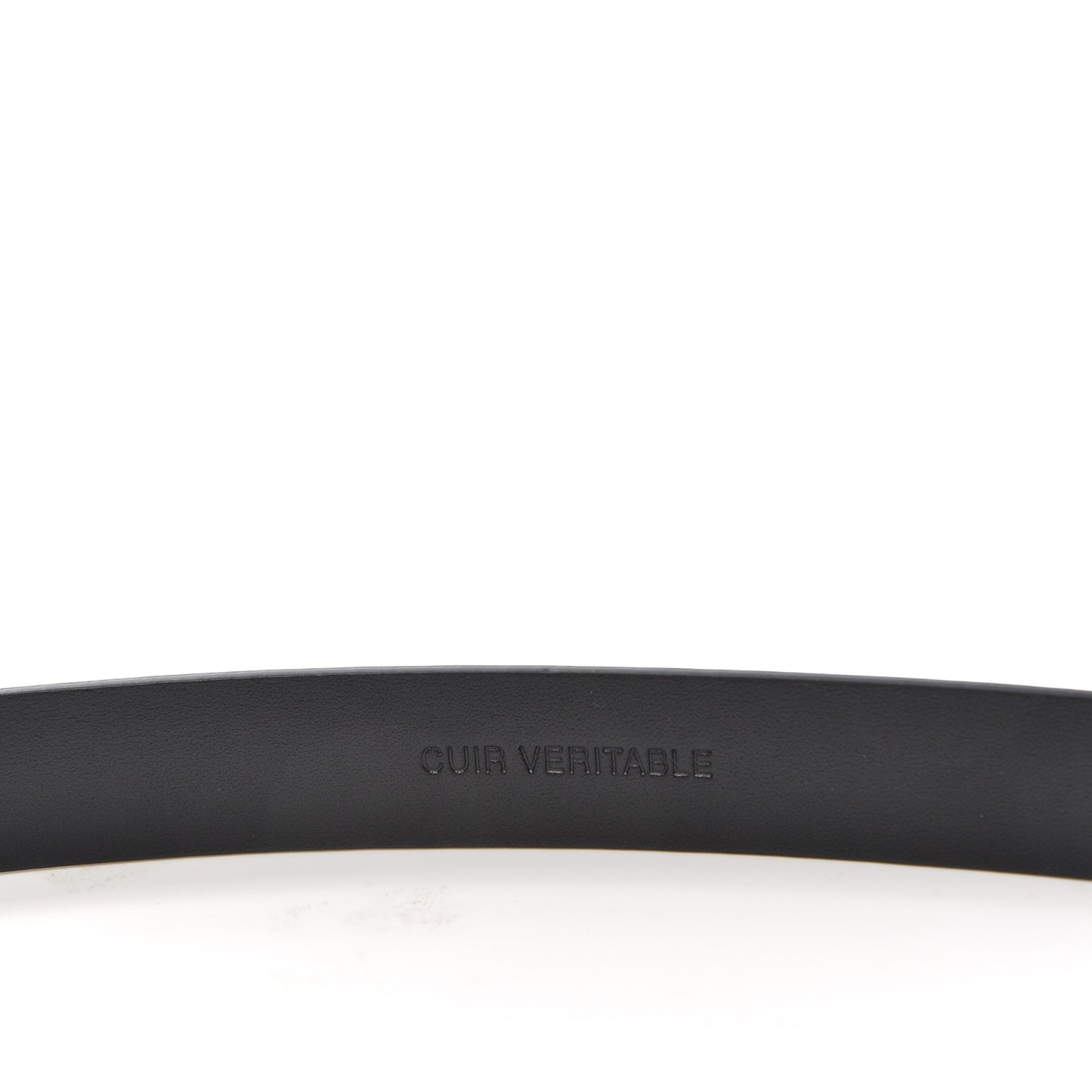 Calfskin Crystal Heart CC Belt 90 36 Black