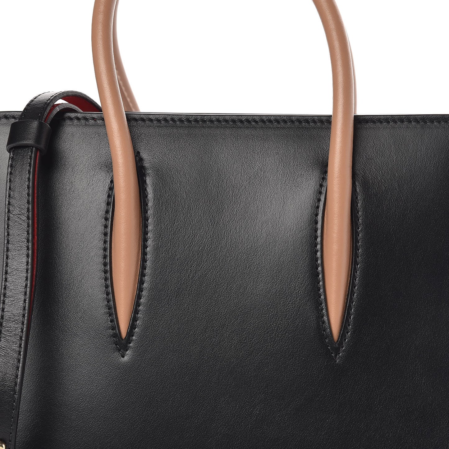 Calfskin Patent Leopard Studded Small Paloma Black