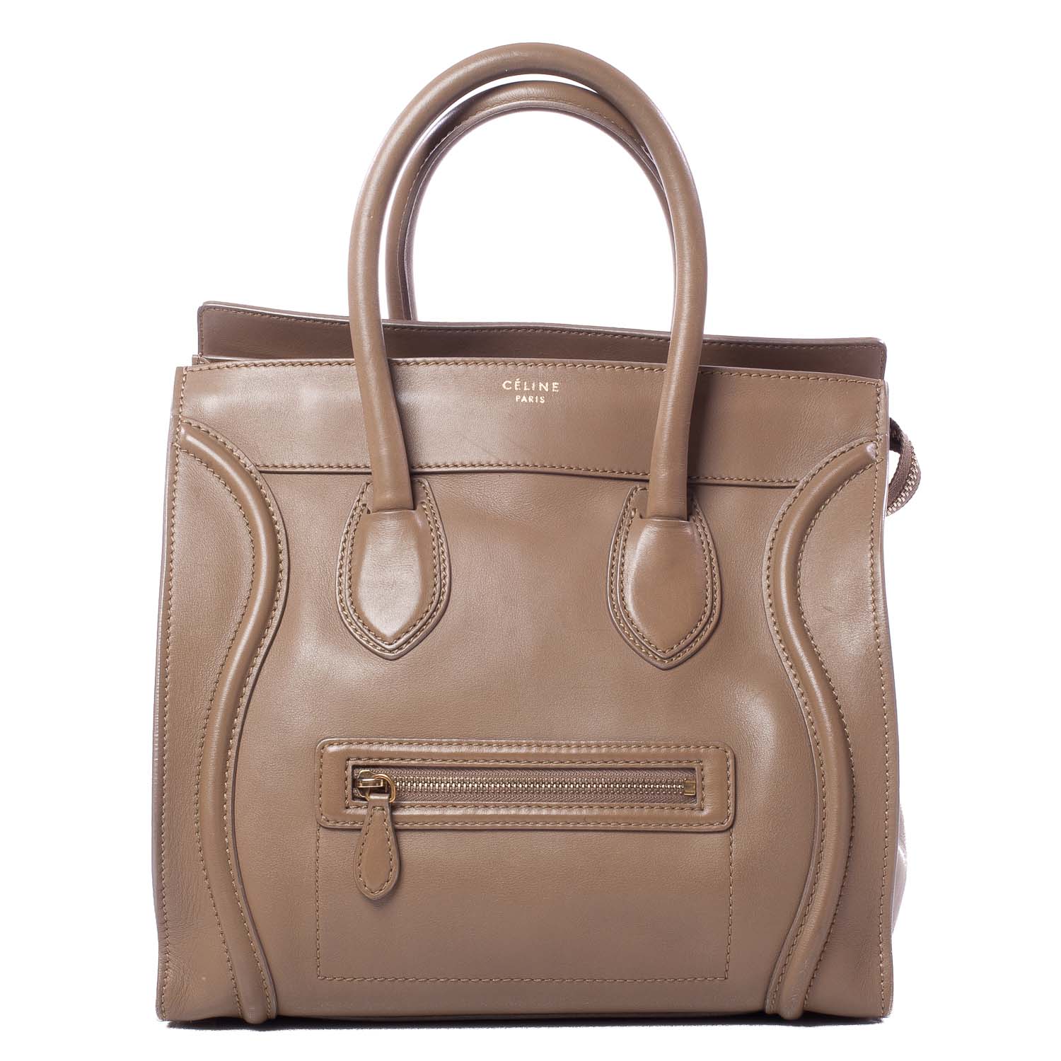 Celine Smooth Calfskin Mini Luggage Camel 1 of 9