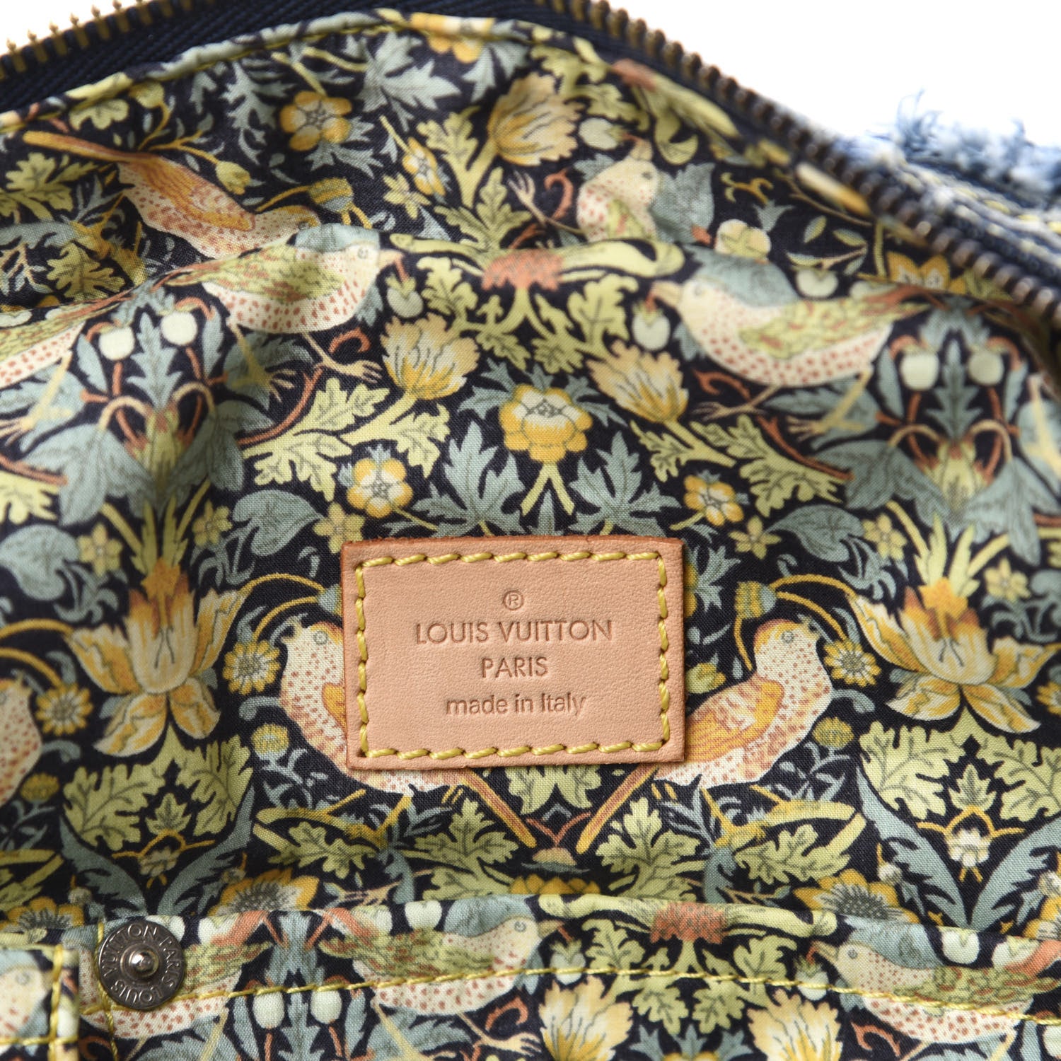 Louis Vuitton Denim Patchwork Bowly Blue 8 of 10