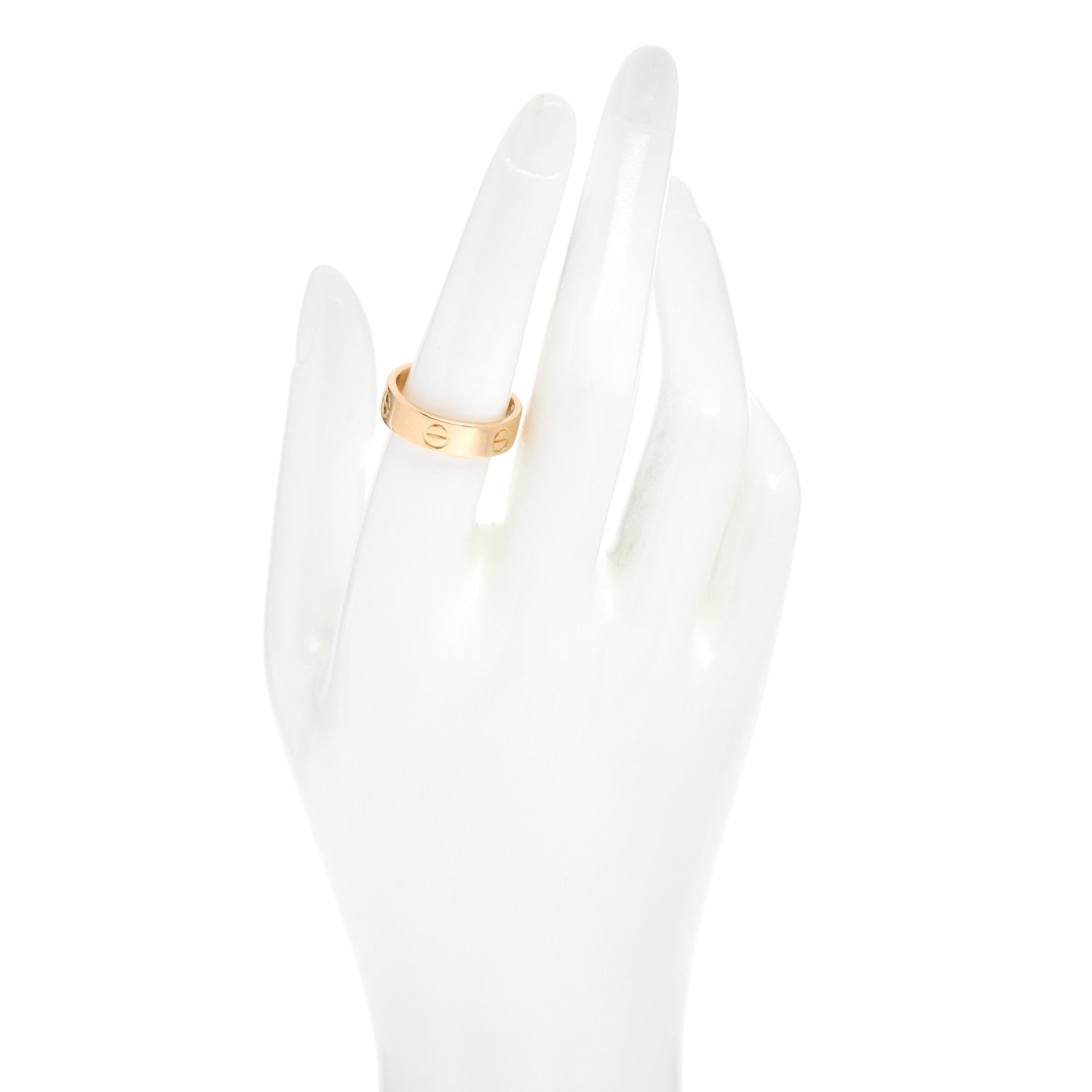 Cartier 18K Yellow Gold 5.5mm LOVE Ring 56 7.5 2 of 4