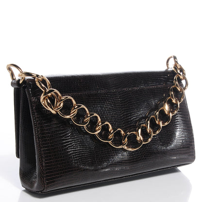 Chanel Lizard Single Flap Brown 3 of 7