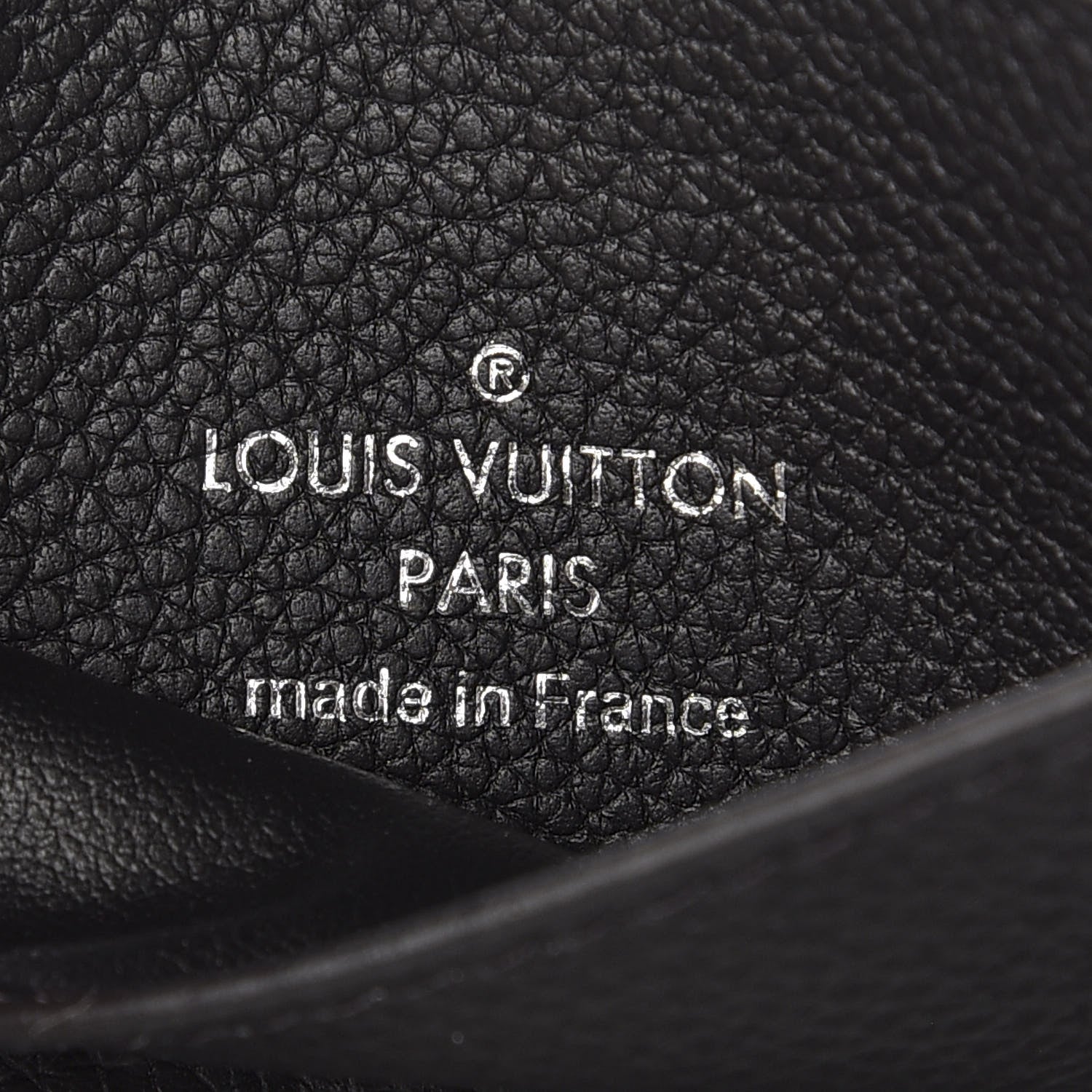 Louis Vuitton Calfskin LockMe II Compact Wallet Black 6 of 6