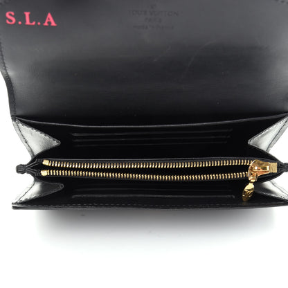 Louis Vuitton Vernis Sarah Compact Wallet Black Magnetique 5 of 7