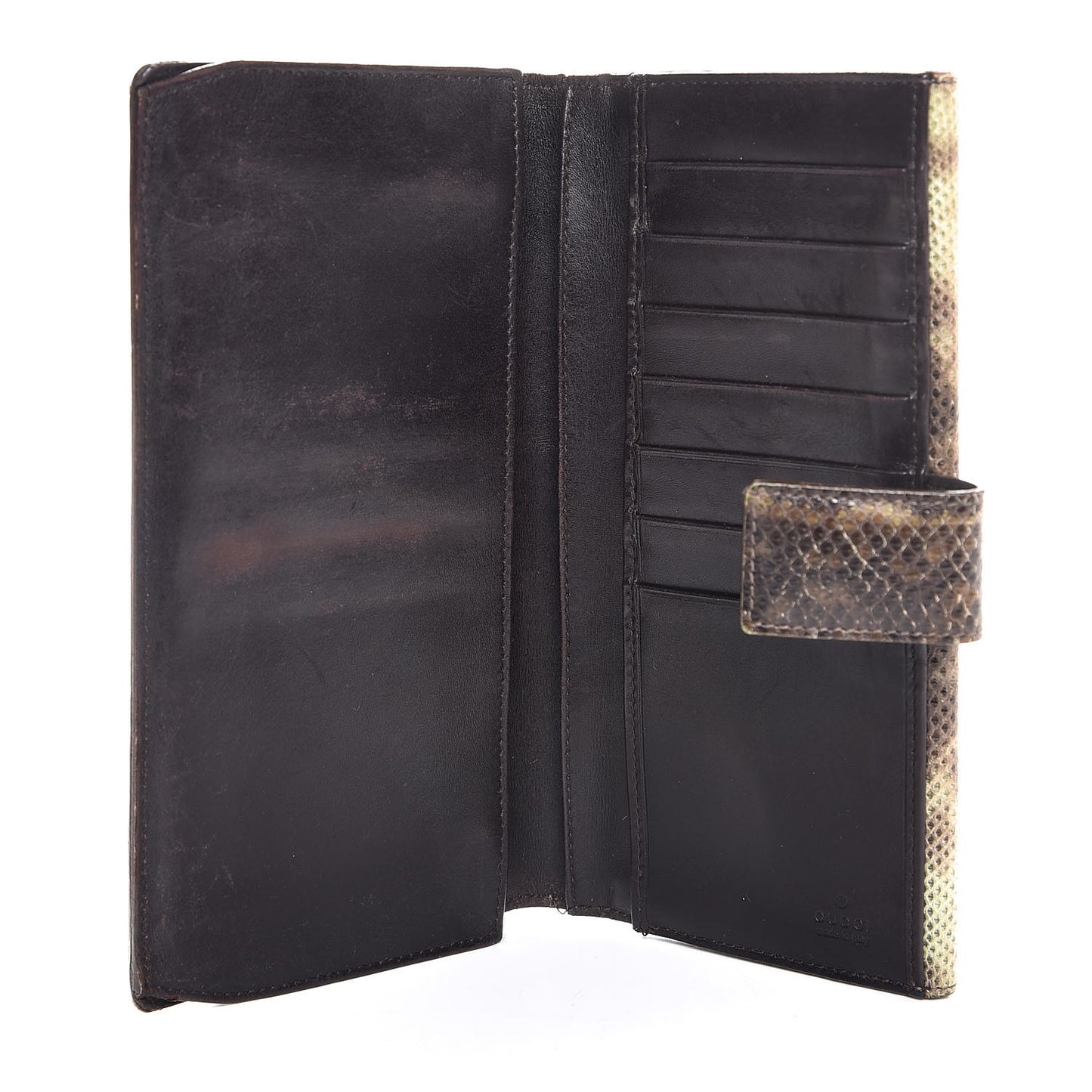 Python Continental Wallet Brown